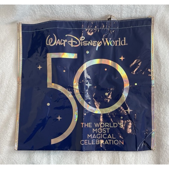 Huge Lot Walt Disney World 50th Anniversary Reusable Bag WDW Gift Tote RARE - Picture 9 of 12
